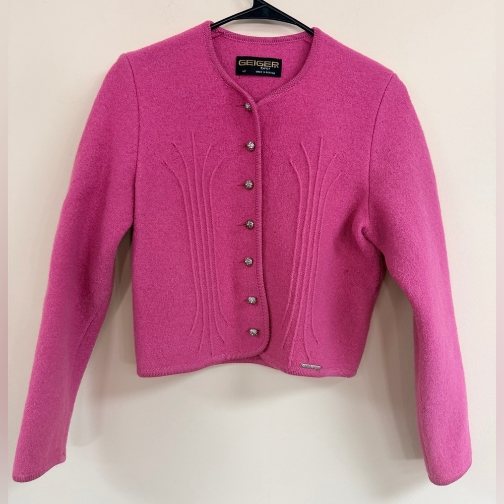Women's Geiger Wool Pink Sweater